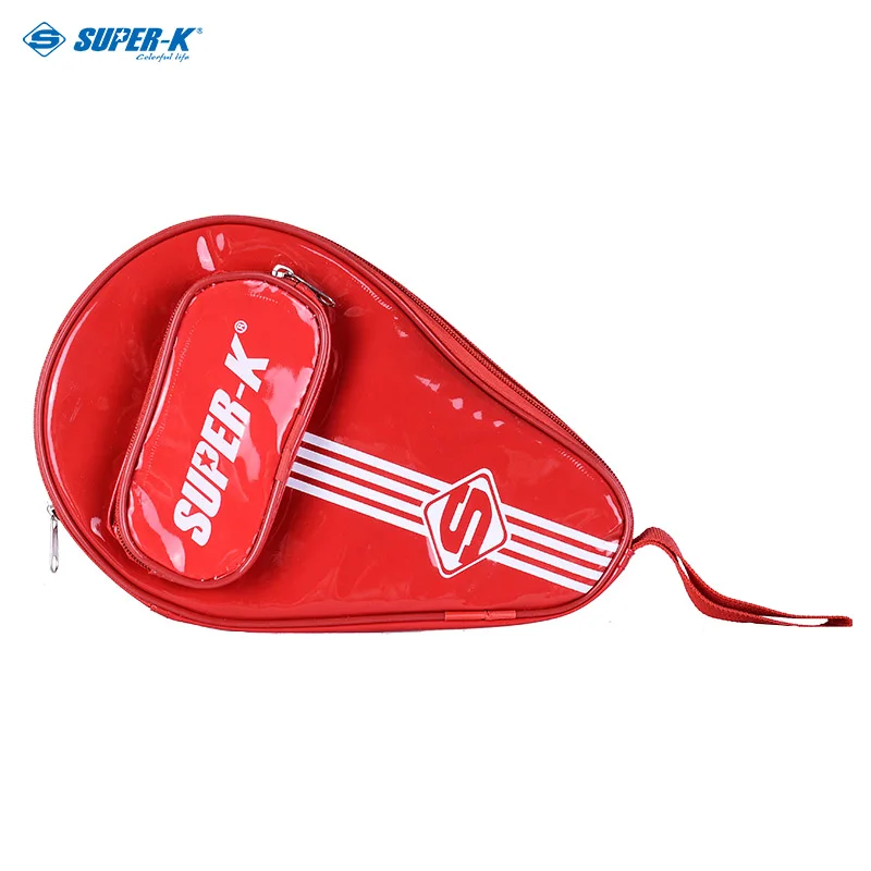 Portable Waterproof Ping Pong Paddle Bat Case Cover Table Tennis Racket Bag random color delivery