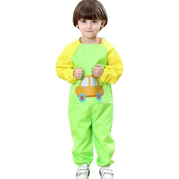 

Waterproof Rain Kids Raincoat Long Windbreaker Sleeve Art Smock Student Children's Capa De Chuva Rain Coat Rainwear LZO143