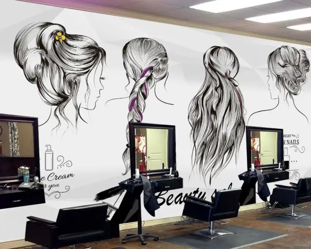 Custom 3D Beauty Salons Wallpaper Europe and the United State
