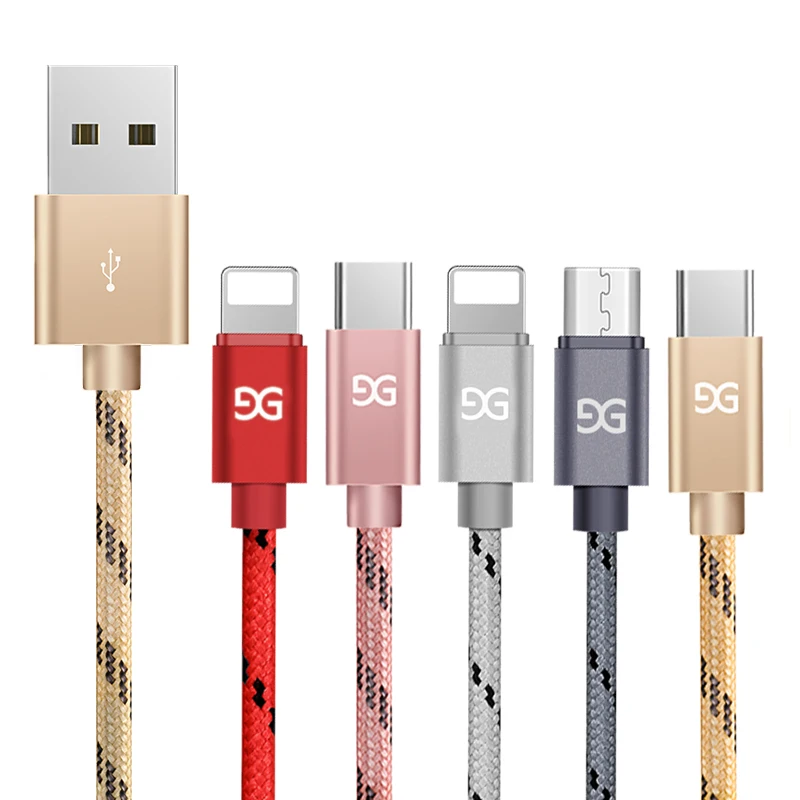USB Cable For iPhone Fast Micro Charging Cable For Samsung Huawei
