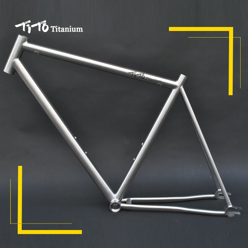 Buy FREE SHIPPING !!! TiTo track and fixed gear single speed bike frame 700C