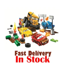 Pixar гоночный автомобиль город техника строительные блоки образовательные совместимые Игрушки для мальчиков девочек детей рождественские подарки
