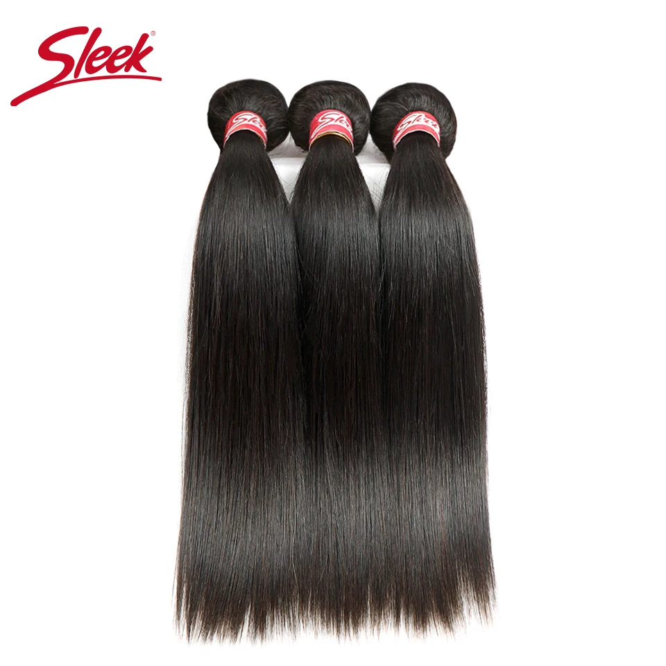 Sleek Straight Brazilian Hair Weave Bundles Deal Human Hair Extension Vendors 8 To 28 30 Inch Remy 100% Human Hair Bundles