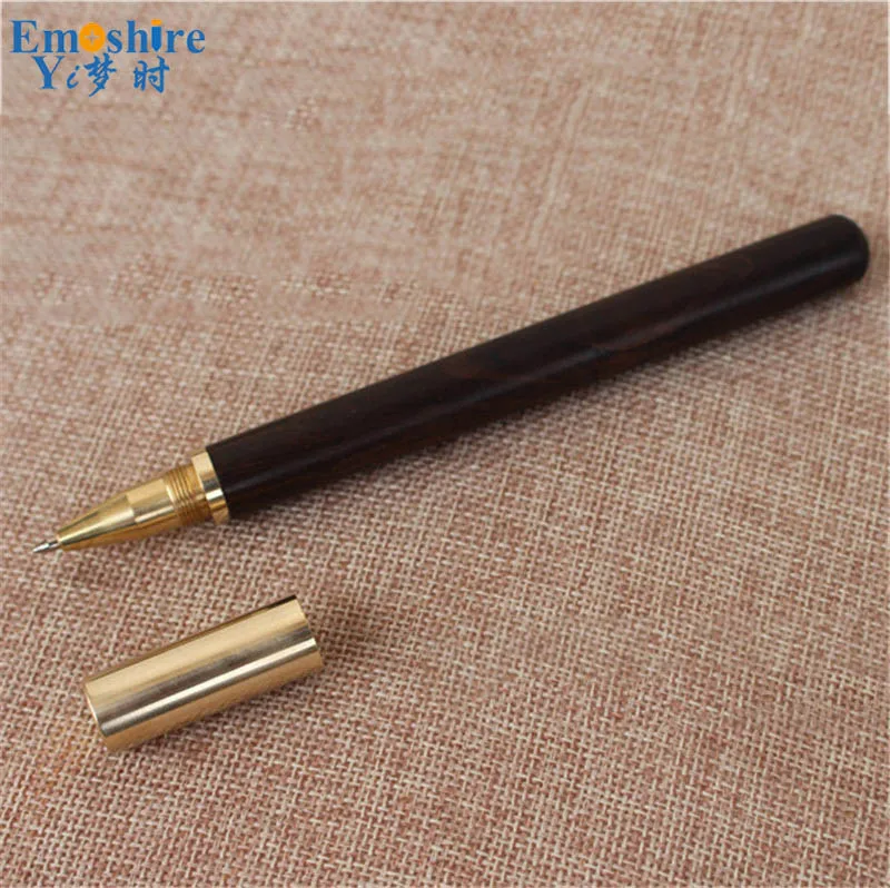 Emoshire Sandalwood Signature Pen Redwood Signature Pen Ebony Pear Solid Wood Signature Pen Ball Pen Business Gift Pen (3)