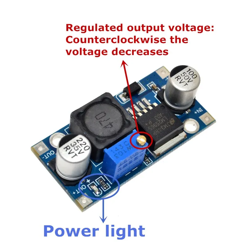 Высокое качество 3A Регулируемый DCDC LM2596 LM2596S вход 4 V-35 V Выход 1,23 V-30 V DC-DC понижающий Питание Регулятор модуль