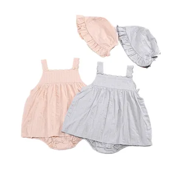 

New Girl Triangulation Ins 2018 Children Pink Bodysuit Baby Girl Clothes Newborn-baby-clothes Jumpsuit Dress