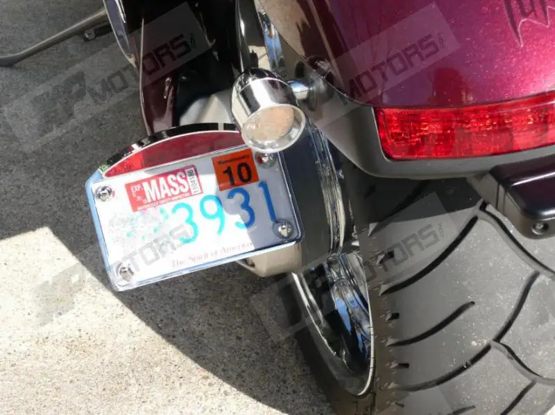 1/" BACK AXLE SIDE MOUNT LED LICENSE PLATE TAIL LIGHT FITS HARLEY CHOPPER CUSTOM