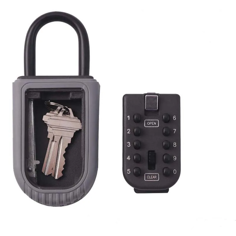 

Realtor Wall Mount Key Lock Box with 10 Digit Push Button Combination is Weather Resistant for Indoors or Outdoors