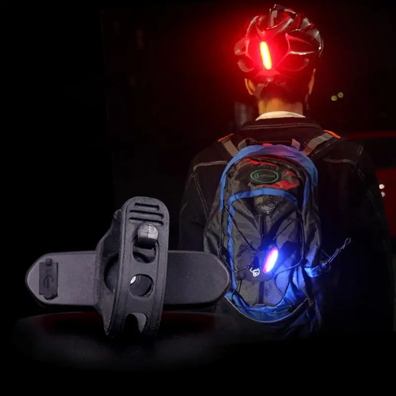 IPX 6 ПЕРЕЗАРЯЖАЕМЫЙ COB светодиодный USB задний светильник для горного велосипеда, задний светильник, Предупреждение о безопасности велосипедный задний светильник