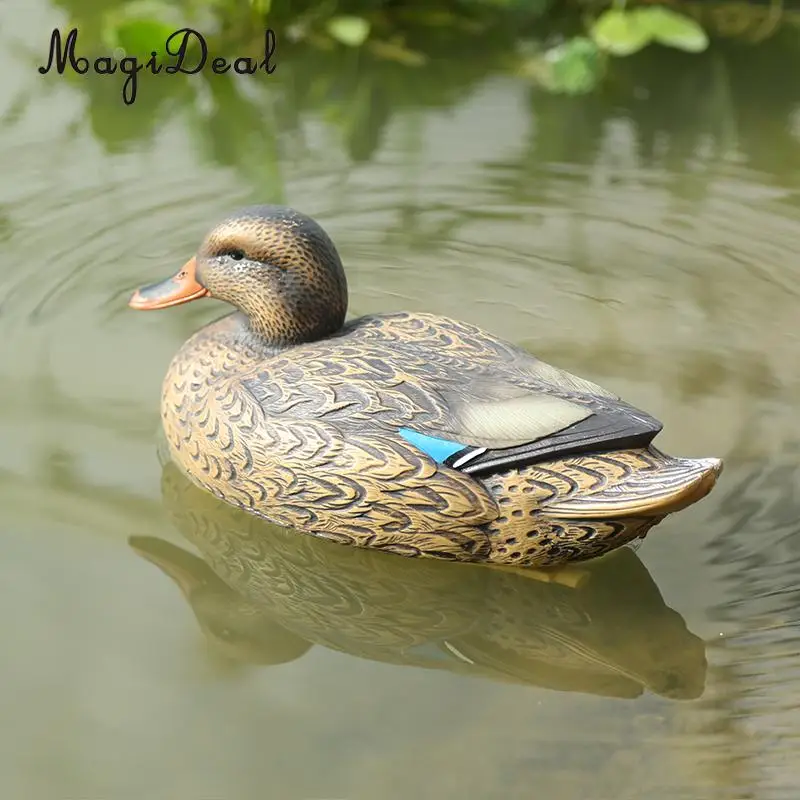 MagiDeal Floating Plastic Mallard Duck Decoy Deadly Hunting Fishing Lure Decoy Hen for Outdooe Camping Hunting Fishing Access