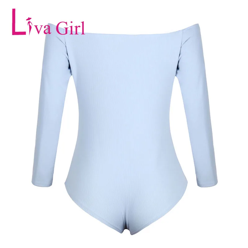 LIVA GIRL Сексуальный костюм в обтяжку для женщин 2019 однотонные облегающие