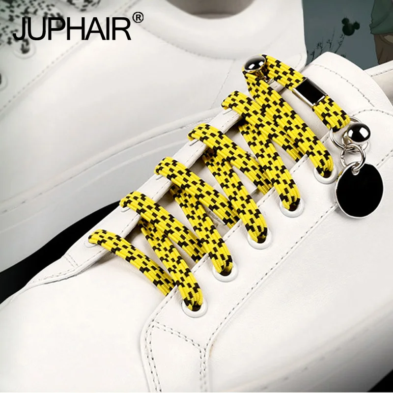 

1Pair Metal Box Packaging Lazy Shoelaces Quick Shoelace Children Adult Multicolor Elasticity Free Tied Lace Shoe Buckle Sneakers