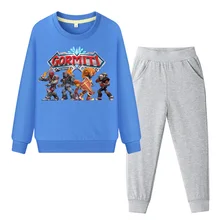 Весенняя игровая одежда Gormiti, спортивные костюмы для детей, комплекты одежды, детский пуловер, пальто+ штаны, костюмы, спортивный костюм для мальчиков и девочек, DY104