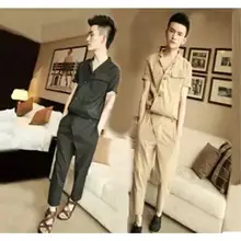 Новинка года Для мужчин одежда стилист моды комбинезон хип-хоп костюм комбинезон оснастки Мода Комбинезоны Большие размеры певица костюмы