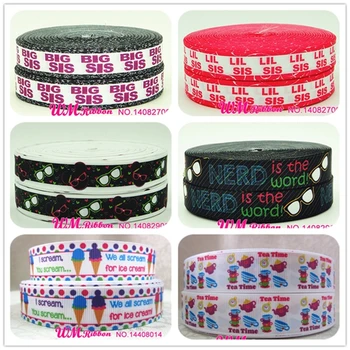 

Q&N ribbon 7/8inch 22mm webbing printed grosgrain ribbon 50yards/roll for headband hair tie free shipping