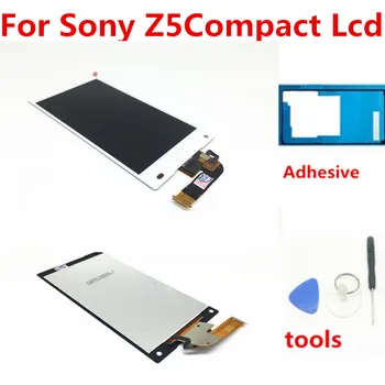 

black/white For Sony Xperia Z5 Compact mini E5803 E5823 LCD Display Touch Screen Digitizer Assembly Repair Parts+glue+tools