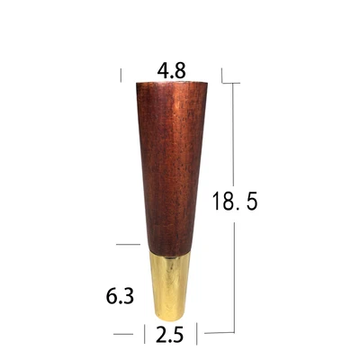 5 шт. резиновая деревянная ножка шкаф мебель ноги простой стиль стол нога с железной пластиной и винтами