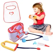 1 комплект ткань доктор игрушки Безопасный детский стетоскоп инъекции медсестры ролевые игры Набор Развивающие игрушки