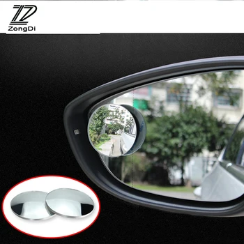 

ZD 2pc 3D For Volvo S60 V70 XC90 Subaru Forester Peugeot 307 206 308 407 Car Rearview Mirror High Definition Adjustable Sticker