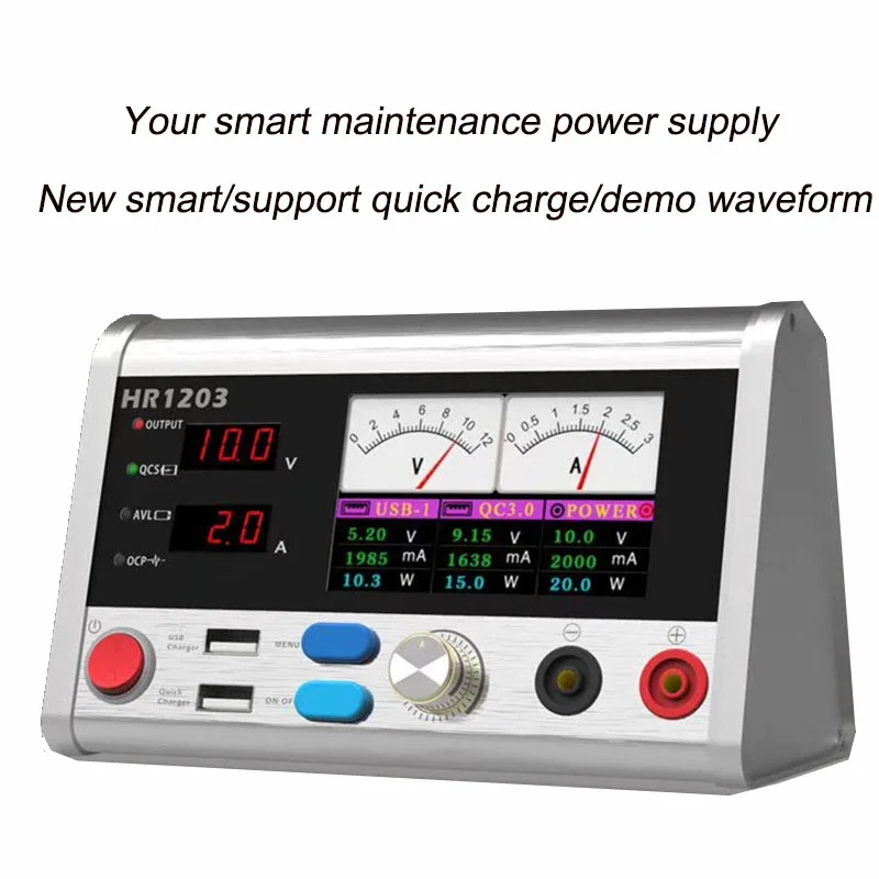 

HR1203 Intelligent Voltage Regulator Current Power Meter 3A Current Oscilloscope for iPhone Samsung Mobile Phone Repair