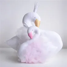 Buy 1 PC Animal Cute Swan Crown Gauze Baby Sleeping Pillow Baby Head Protection Infant Pillow Boys Room Decor Head Support Free Shipping