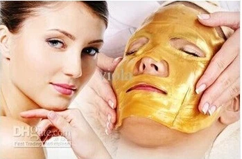 5 шт./лот, Золотая био-коллагеновая маска для лица, Витаминная отбеливающая маска для лица, кристальная Золотая Порошковая маска, увлажняющая, против старения
