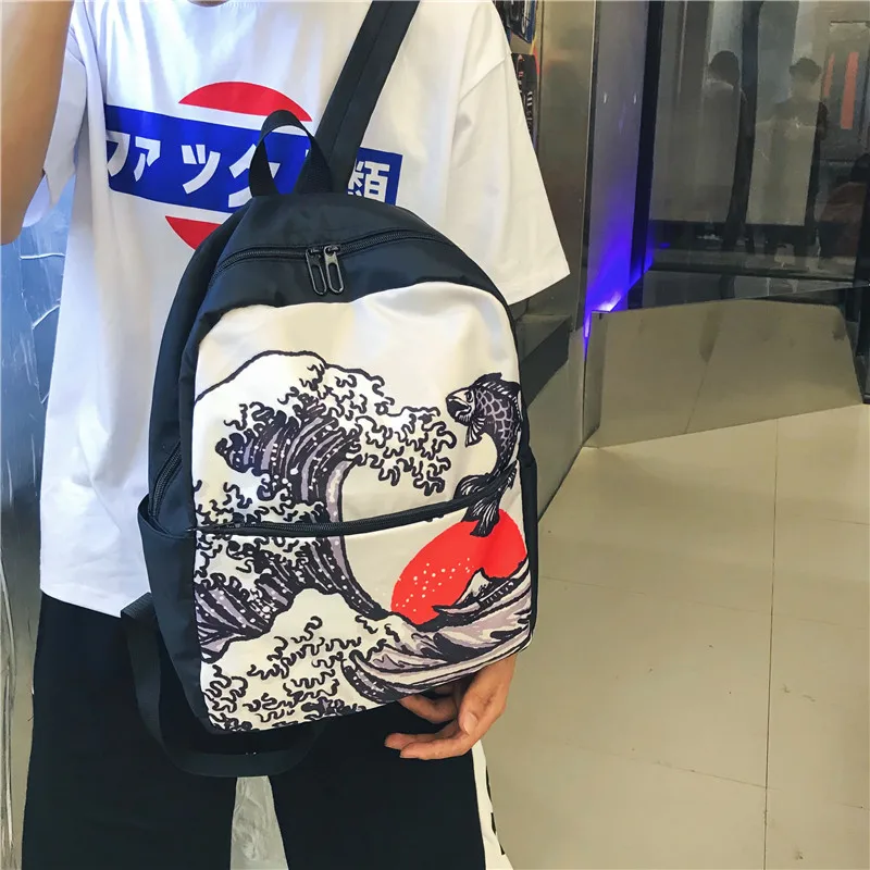 

Schoolgirl female student Korean version Campus Harajuku ulzzang personality backpack Laptop canvas backpack