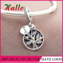 Стерлинговое Серебро 925 пробы семейное наследие очаровательные бусины-Подвески Подходит для браслета perles pour la fabrication de bijoux