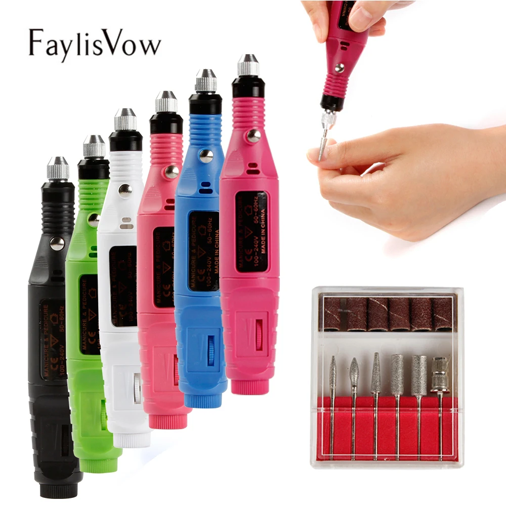 

Electric Apparatus Machine for Manicure Pedicure Nail Art Milling Cutter Cuticle Gel Remover Tools Nail Drill Bits Nail File Kit