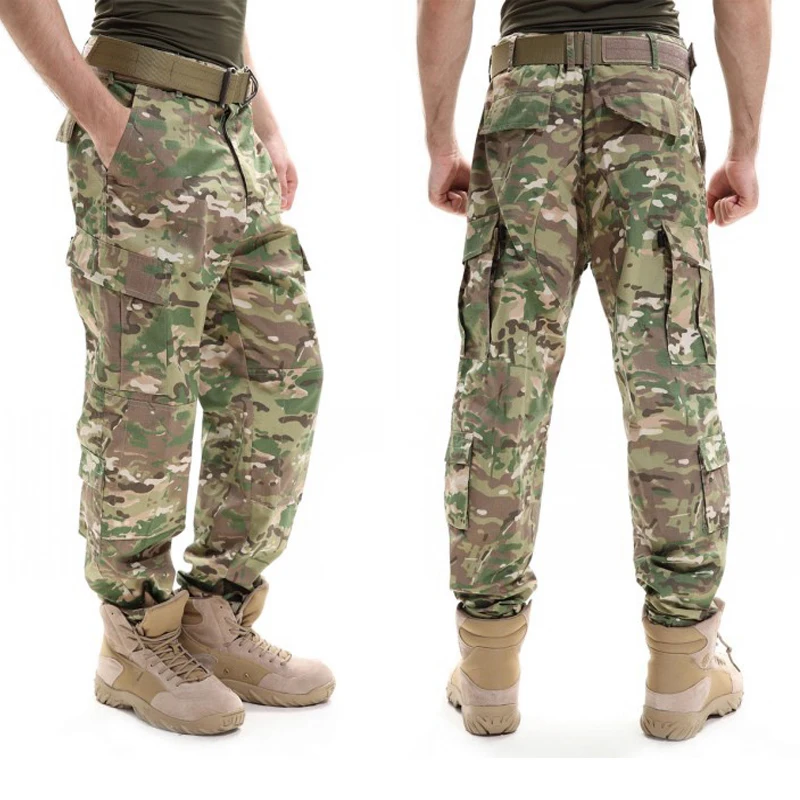 

Camouflage Pants Military Tactical Pantalones Army Combat Trousers Special Forces SWAT Work Pants Men Casual Cargo Sweatpant