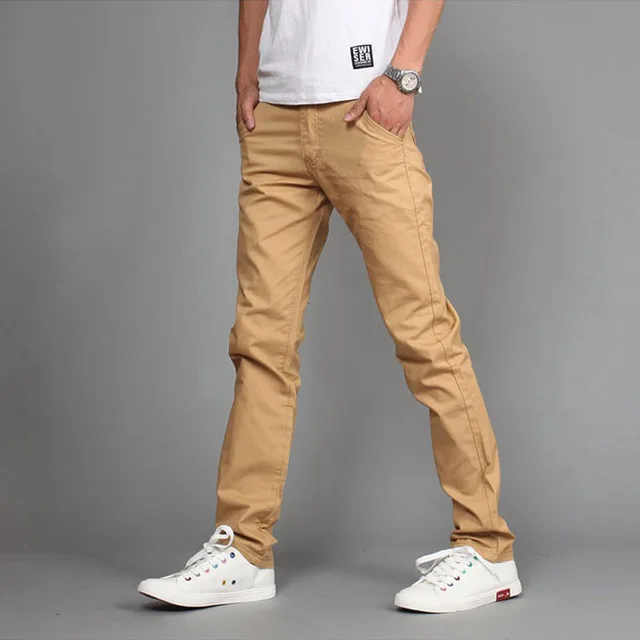 2018 spring fashion casual pants men solid thin suits