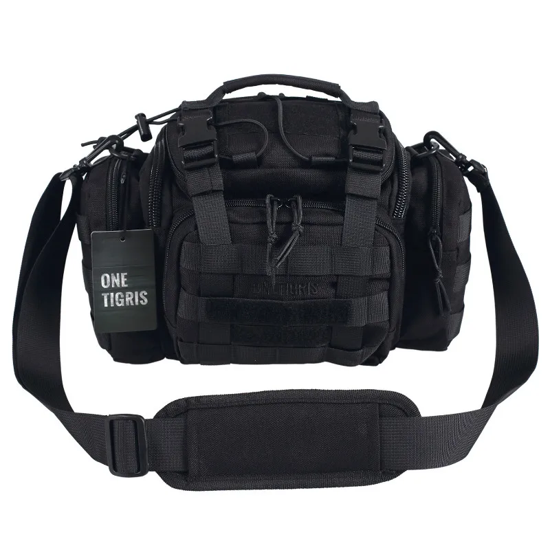 

OneTigris Tactical 3 Ways Modular Deployment Compact Utility Carry Bag Waist Bag MOLLE Case Heavy Duty and Shoulder Strap