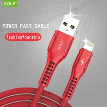 GOLF FOR iPhone6 data line Apple 6S X mobile phone 8plus5s six fast charger round flat charging line