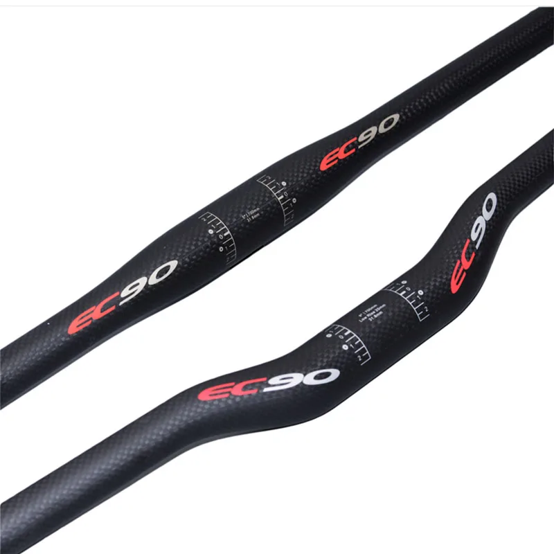 

Newest Carbon Fibre Mountain Bicycle flat Handlebar MTB Bike rise Handlebars 31.8mm 580mm to 760mm matte