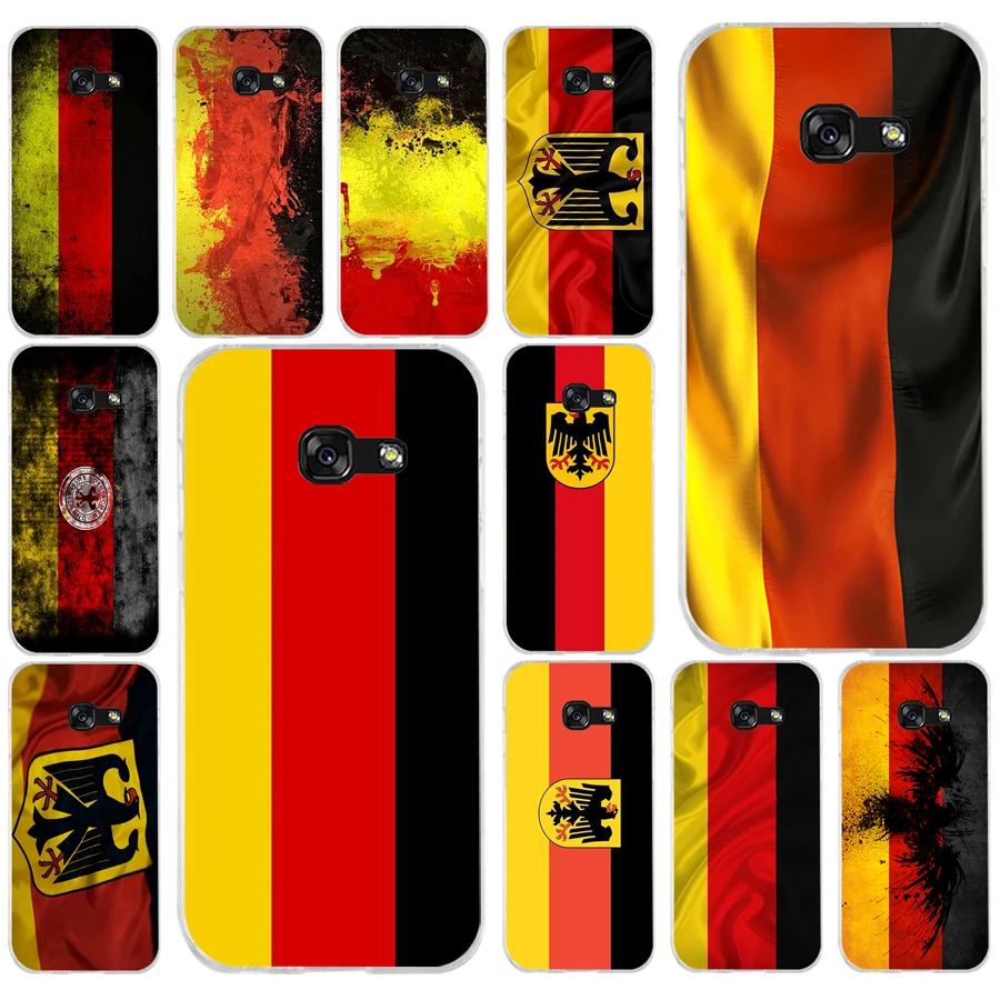 

230AQ German Flag Germany Deutsch Flagge Soft Silicone Tpu Cover phone Case for Samsung galaxy a3 a5 2016 2017 a6 A8 2018