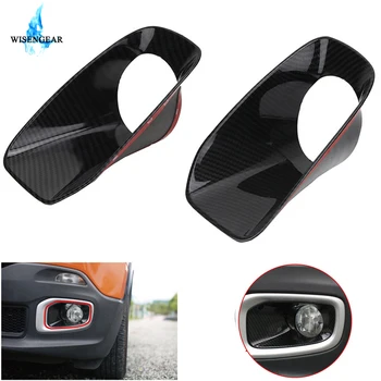 

WISENGEAR For Jeep Renegade Fog Light Lamp Inner Frame Bezel Cover For Jeep Renegade 2015 - 2017 Carbon Black Car Accessories /