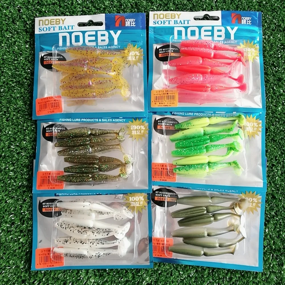 Noeby 36 шт/партия 7 5 см 3 2g искусственная приманка для ловли карпа силиконовые