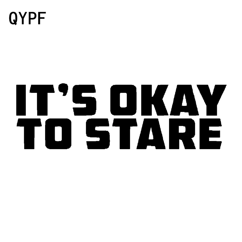 Интересная виниловая наклейка на окно автомобиля QYPF 16 5 см * 1 с надписью To OK Look