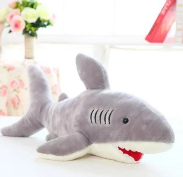 

Free shipping shark plush toy The simulation plush toy of shark soft suffed toy 110cm size Christmas gift