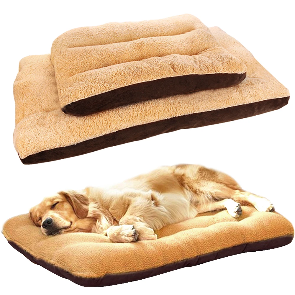 Большой коврик для кровати для собаки, подушка для питомца, матрас, хлопковый теплый спальный матрас, Золотая клетка для ретривера, домашний диван для маленького среднего и большого питомца