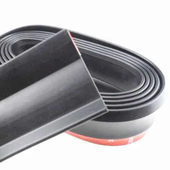 

2.5M soft black rubber outer bumper lip kit car model for Mitsubishi Subaru Suzuki SX4 SWIFT Alto Liane