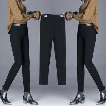 

2019 Women Spring Autumn New High Waist Stretch Pants Slim Pencil Trouser Clothing Pants Sexy Women Lady Elastic Skinny Pants