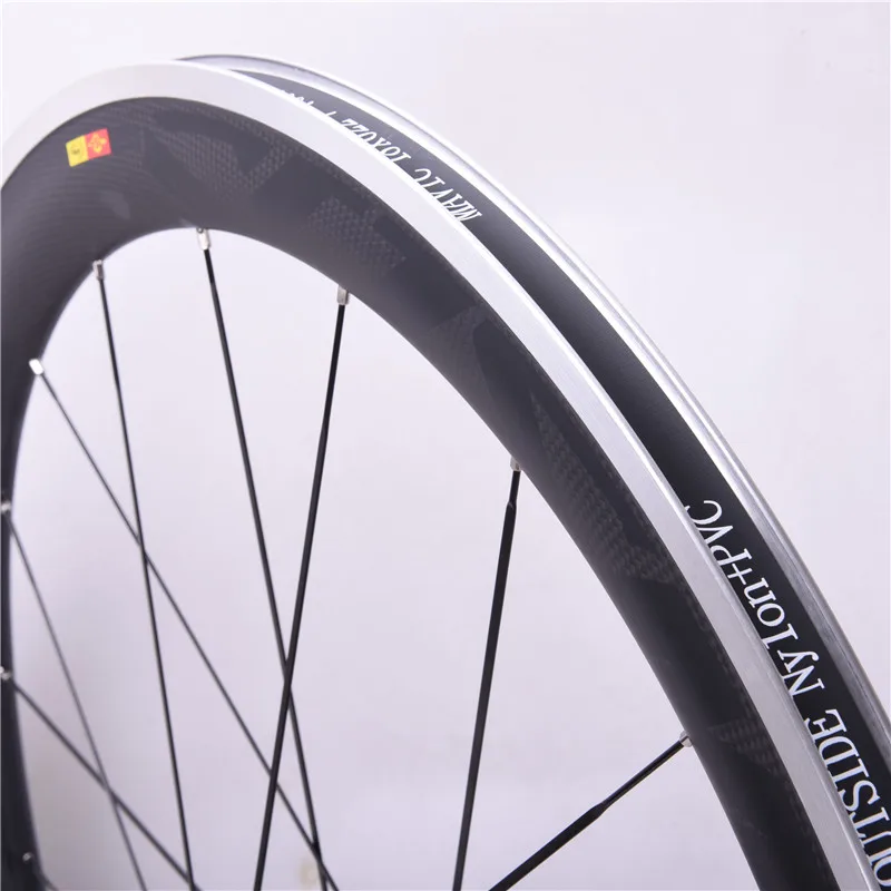 Sale Road 3k Cosmic BOB 23mm wide Clincher glossy carbon bike sticker 50mm road bike Carbon wheelset Aluminum 2