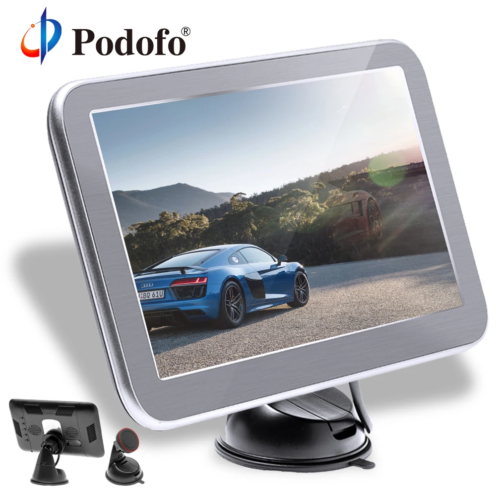 

Podofo Car Rear View Camera HD Waterproof Parking Monitor System 8 IR Night Vision + 7" TFT Car Rearview Parking Reverse Monitor