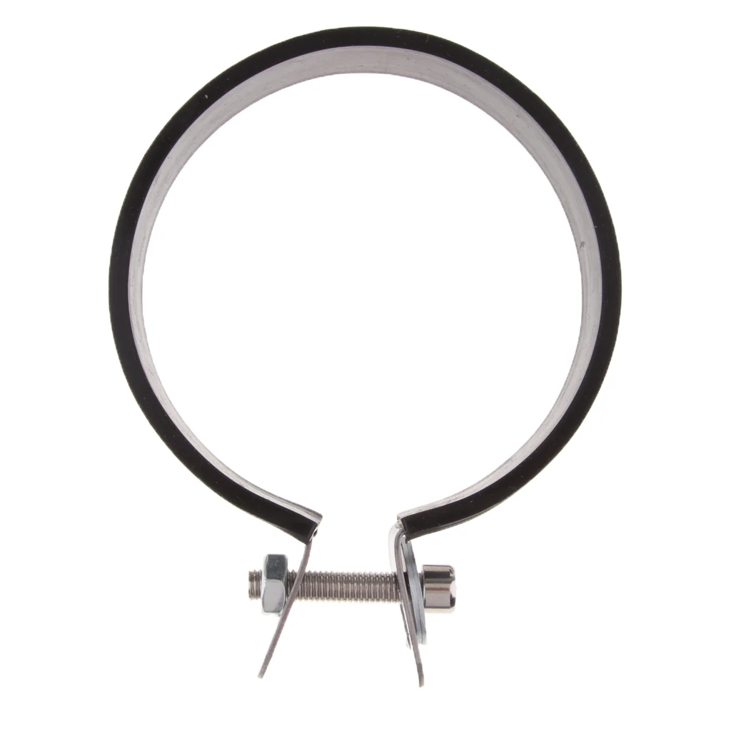 Motorcycle Exhaust Pipe Clamp Stainless Steel Holder Clamp Fixed Ring 100mm for Exhaust Pipe Muffler