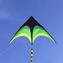 O envio gratuito de alta qualidade grande delta kites caudas com alça ao ar livre brinquedos para crianças pipas náilon ripstop albatroz pipa fábrica