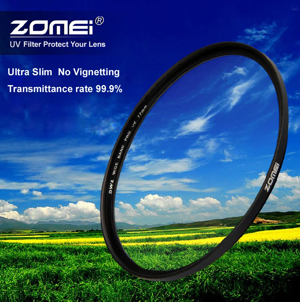 

Zomei 72mm Ultra-thin Slim Lens Optical Glass Ultra-Violet UV Protector Filter for Canon Nikon Sony Camera 72mm Lens