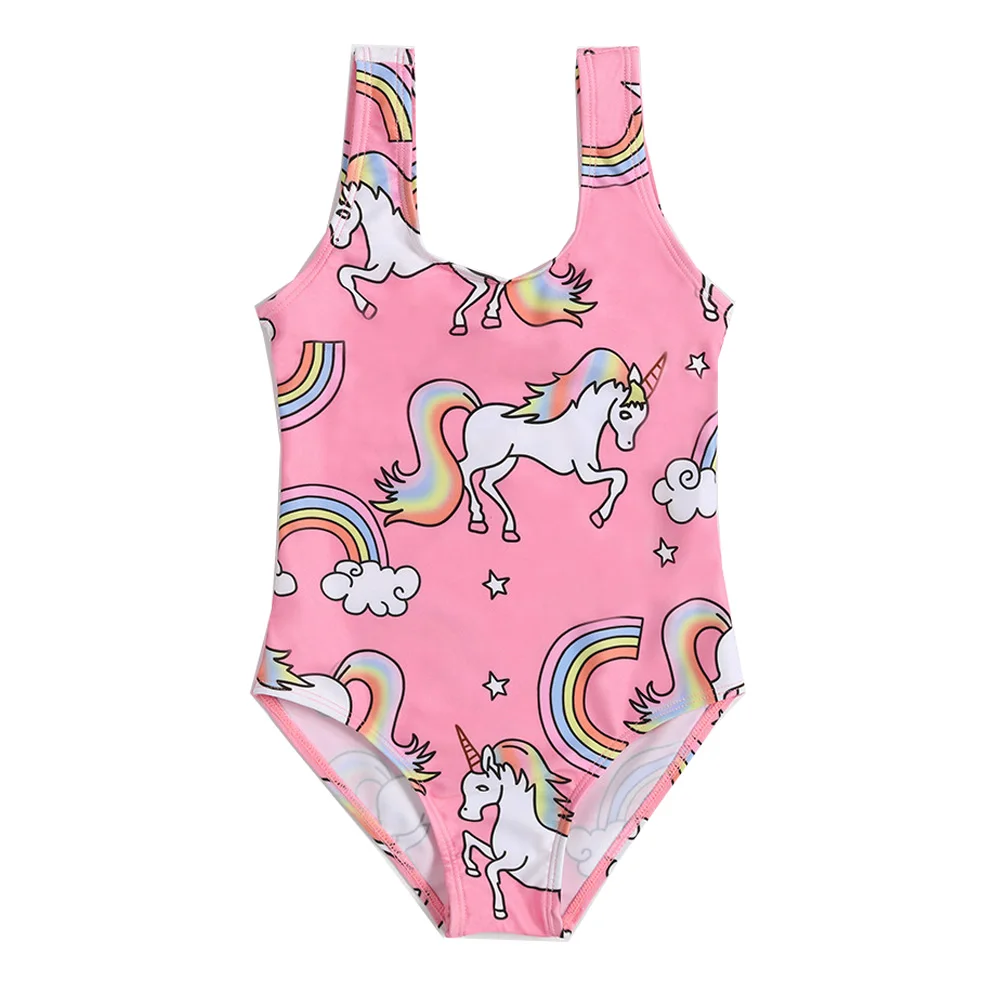

Unicorn Swimwear Girls Swimsuit One Piece 2018 Baby Summer Swimwear Toddler Clothes Kids Swimsuit for Girls Beach Bikini 1-6T