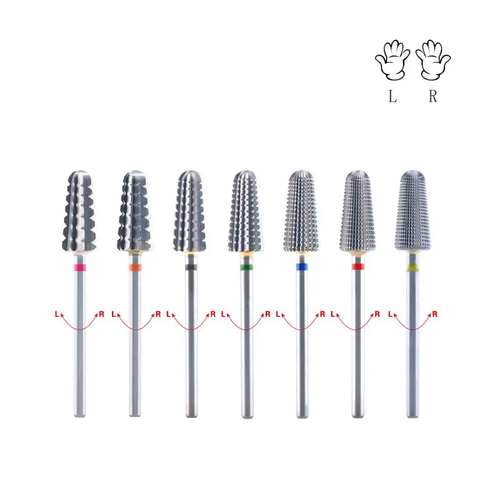

10PCS/set Volcano Bits - 2 Way - WILSON Carbide Nail Drill Bit