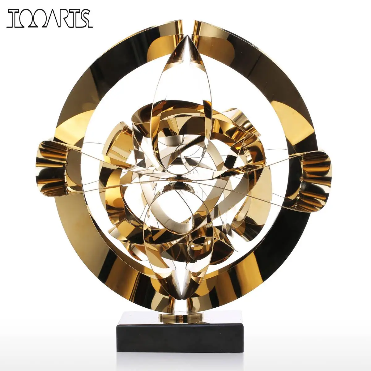Beste Tooarts Droom Bloem Sculptuur Moderne Metalen Abstracte Beeldje Rvs Craft Gift voor Kantoor Woondecoratie Accessoires